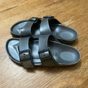 Dark Gray Birkenstock Sandles